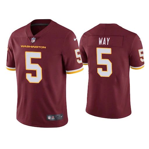 Men Washington Redskins 5 Tress Way Nike Red Vapor Limited NFL Jersey